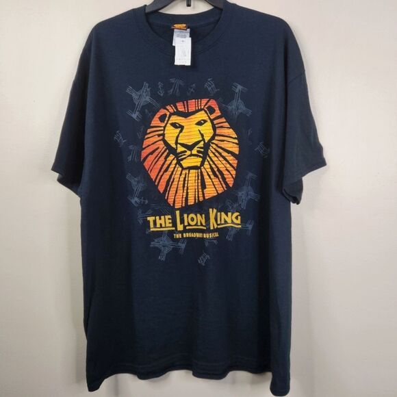 NEW Disney The Lion King Broadway Musical Short Sleeve Graphic Tee XL - Picture 1 of 5